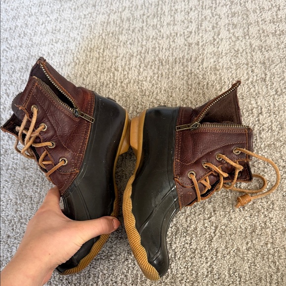 Sperry Dark Brown and Black Duck Boots - Picture 7 of 11